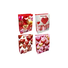 GENERICO - Bolsa de Regalo Globos Corazón 12pcs 30x40cm