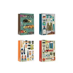 GENERICO - Bolsa de Regalo Iconos Vintage 12PCS 30X40CM