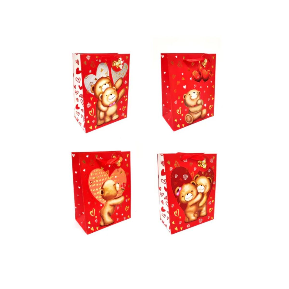 GENERICO - Bolsa de Regalo Osito 12pcs 18x23cm