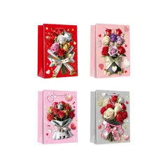 GENERICO - Bolsa de Regalo Rosas 12pcs 26x32cm