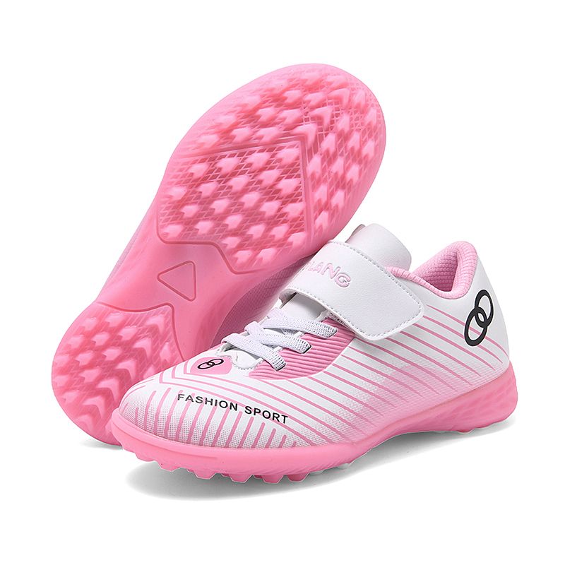 DANWEILE - Botas de fútbol de alta calidad para niños y adolescentes Rosa