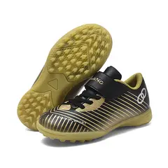 DANWEILE - Botas de fútbol de alta calidad para niños y adolescentes Negro