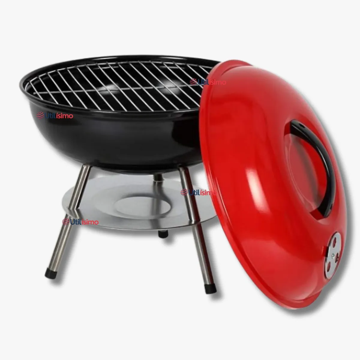 LINE - Mini Parrillera Portátil a Carbón Acero Inoxidable Camping Hogar