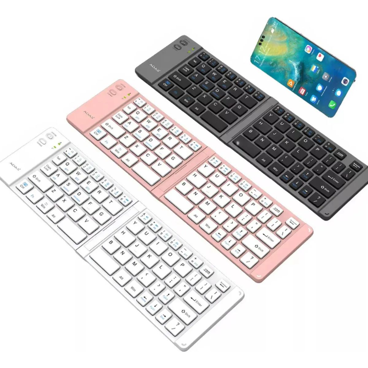 GENERICO - Mini Teclado Inalámbrico Plegable Portátil
