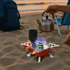 LINE - Mini Estufa A Gas Portátil Plegable Camping Cocinilla