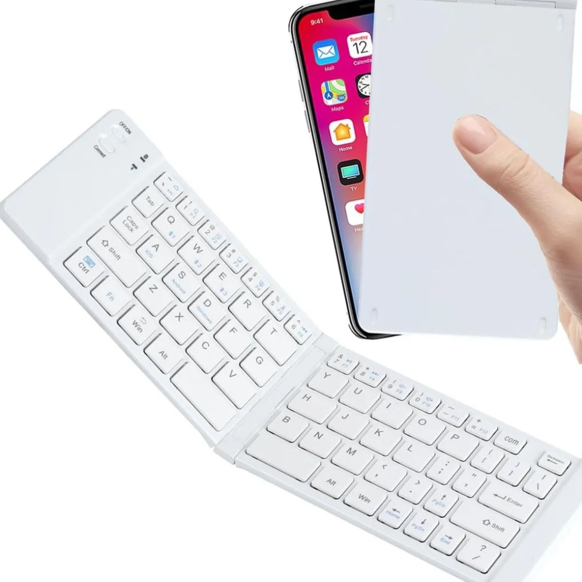 GENERICO - Mini Teclado Inalámbrico Plegable Portátil