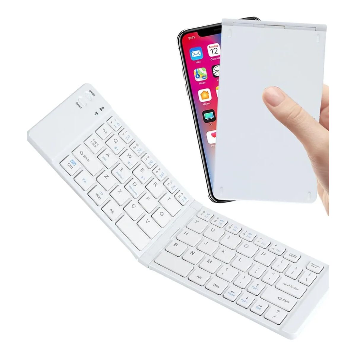 GENERICO - Mini Teclado Inalámbrico Plegable Portátil