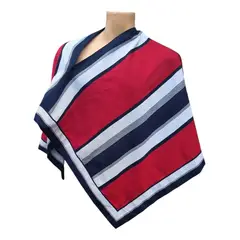 IRM - Manta Poncho De Huaso Cueca Adulto 90x130 Cm Lanilla Azul M