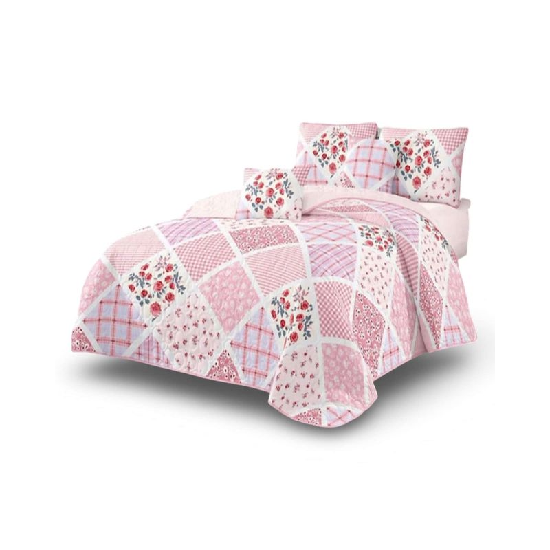 GENERICO - Cubrecama Colcha Quilt de Verano 2 Plaza