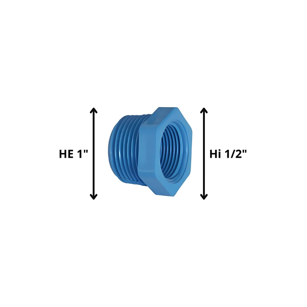 BUSHING PVC PRESION 1 HE - 1/2 HI, marca GENERICO - Foto Principal