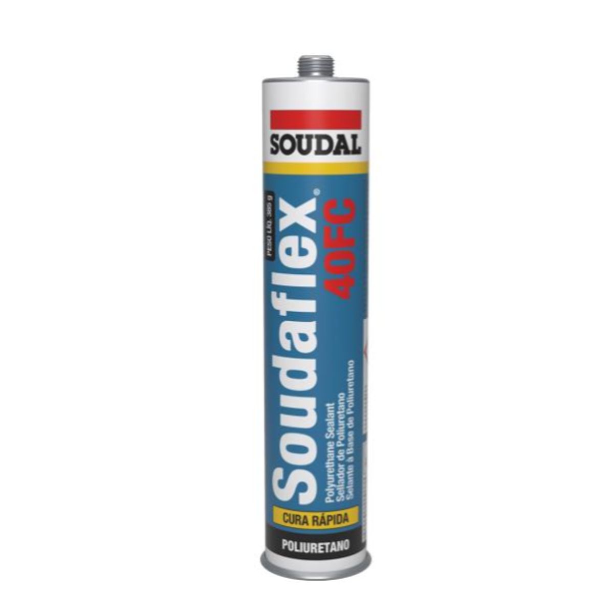 SOUDAL - Sellador de Poliuretano 300 Ml. Gris Soudaflex 40fc.