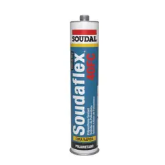 SOUDAL - Sellador de Poliuretano 300 Ml. Negro Soudaflex 40fc.