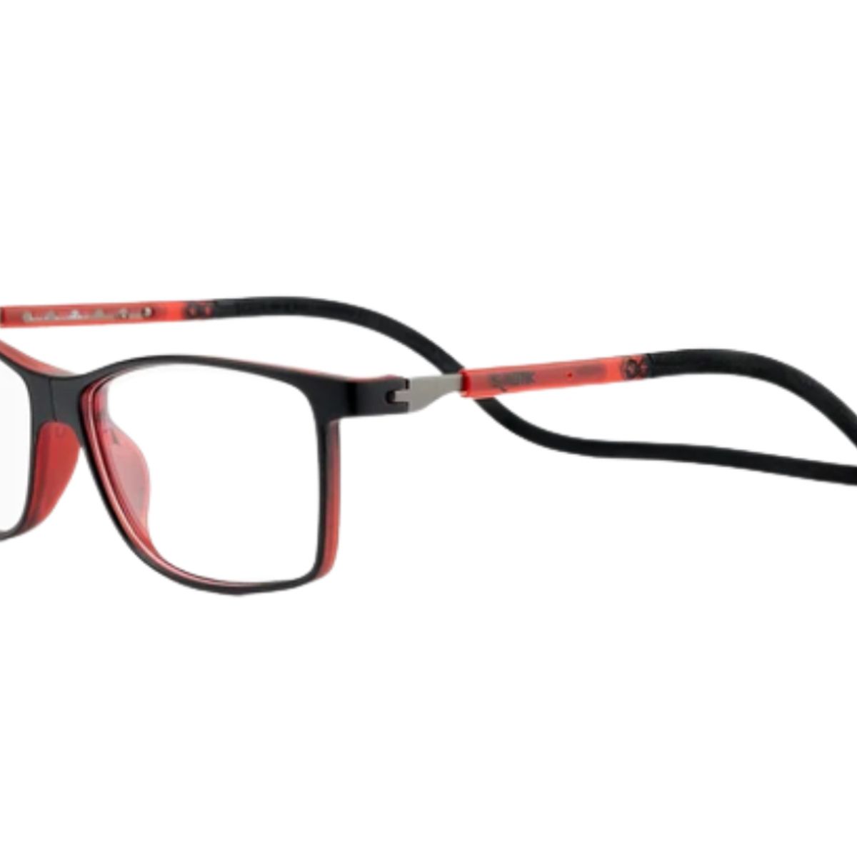 SLASTIK - Lentes Ópticos Camden Rojo con Clip Magnético