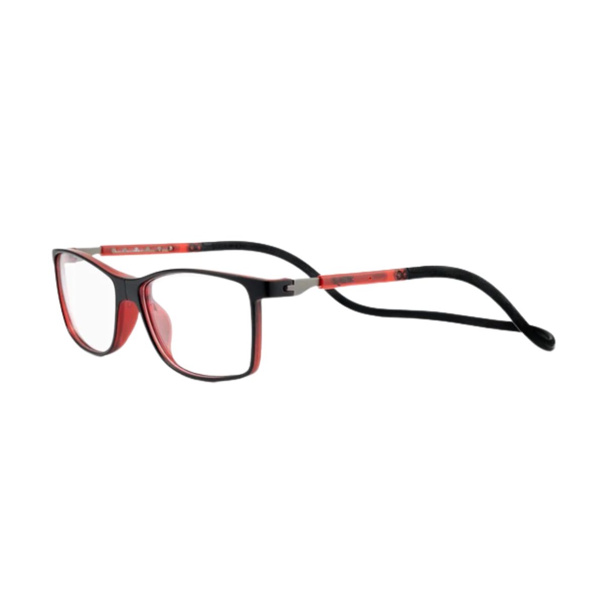 SLASTIK - Lentes Ópticos Camden Rojo con Clip Magnético