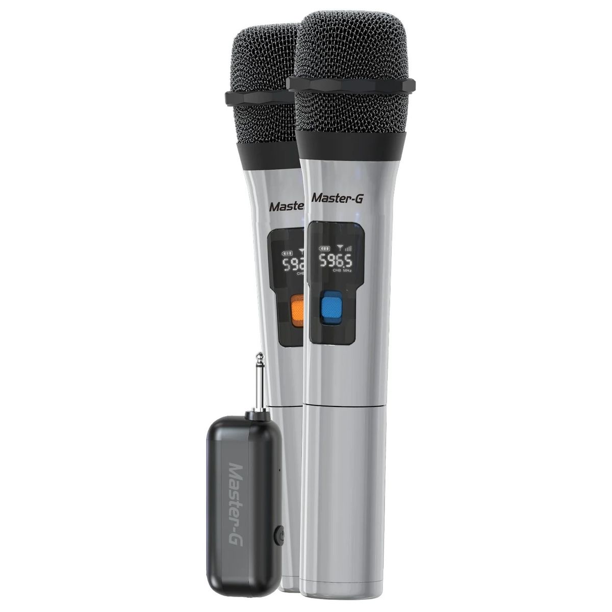 MASTER G - Master-G Par de Micrófonos Inalámbricos con Receptor UHF