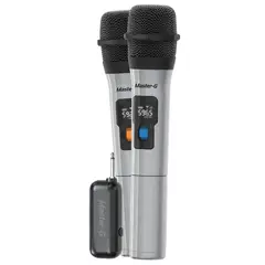 MASTER G - Master-G Par de Micrófonos Inalámbricos con Receptor UHF