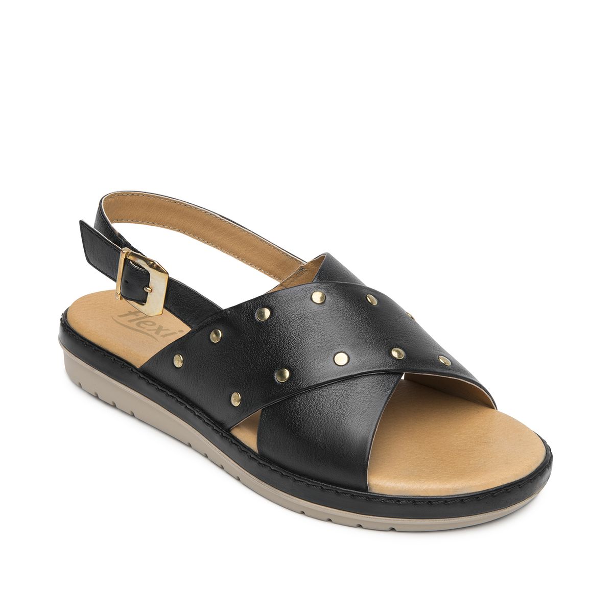 FLEXI - Sandalia Mujer Peonia 100233 Negro Flexi