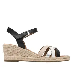 FLEXI - Sandalia Mujer Merida 135402 Negro Y Blanco