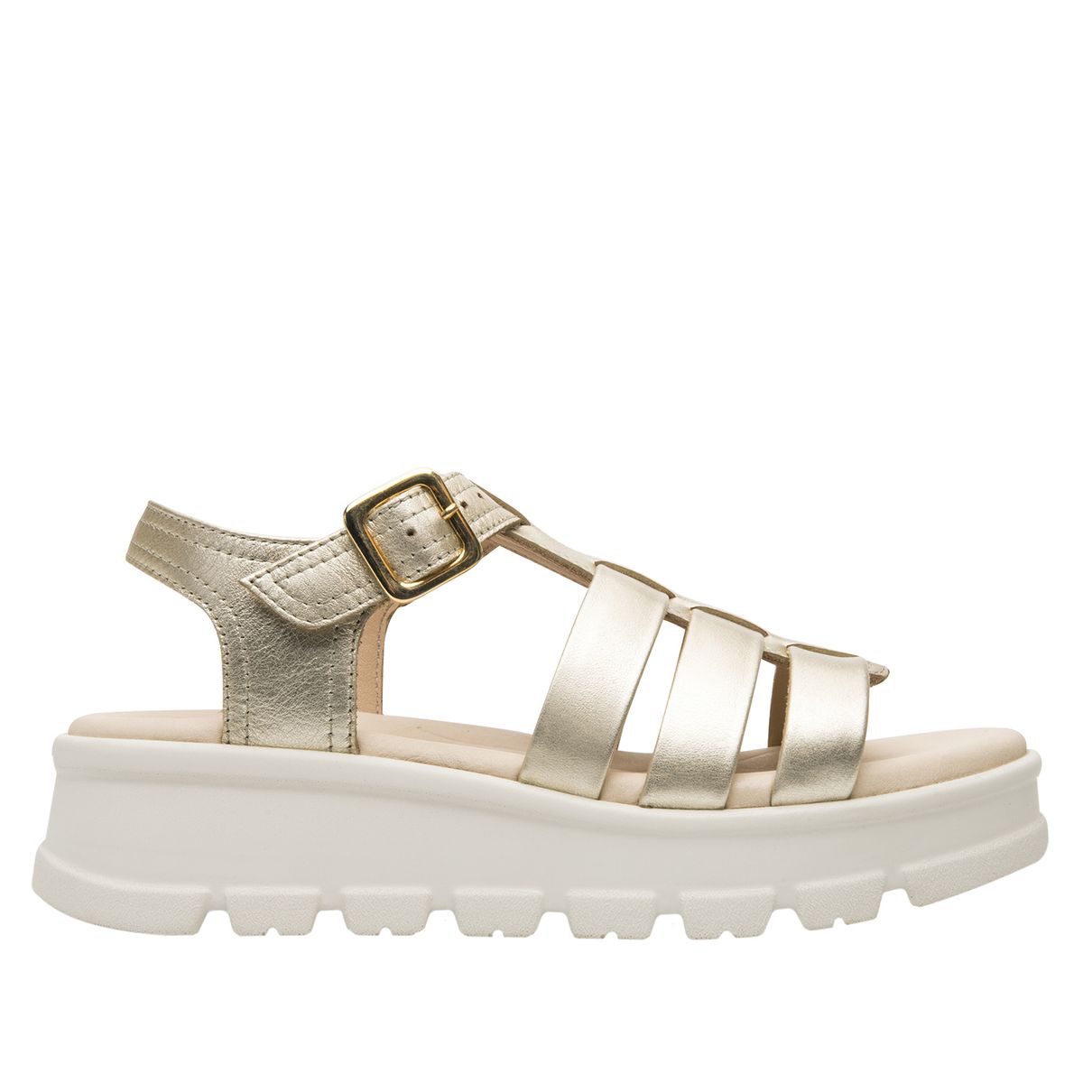 FLEXI - Sandalia Mujer Lexa 128503 Dorada Flexi