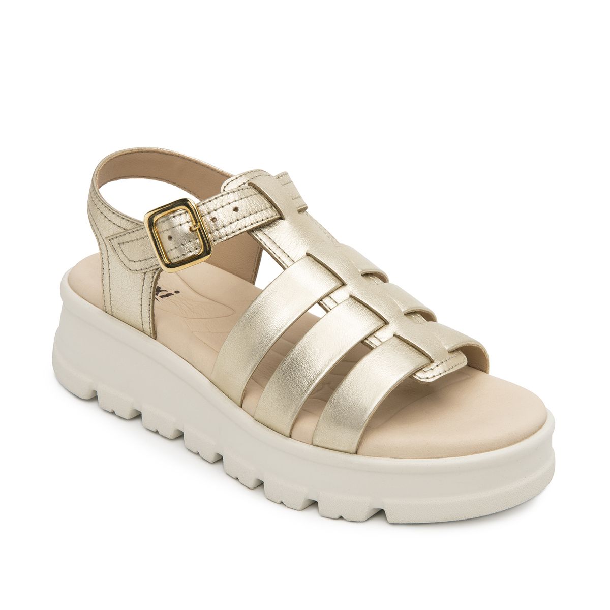 FLEXI - Sandalia Mujer Lexa 128503 Dorada Flexi