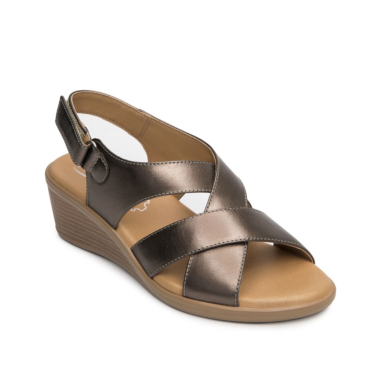 FLEXI - Sandalia Mujer Zura 123716 Dorada Flexi