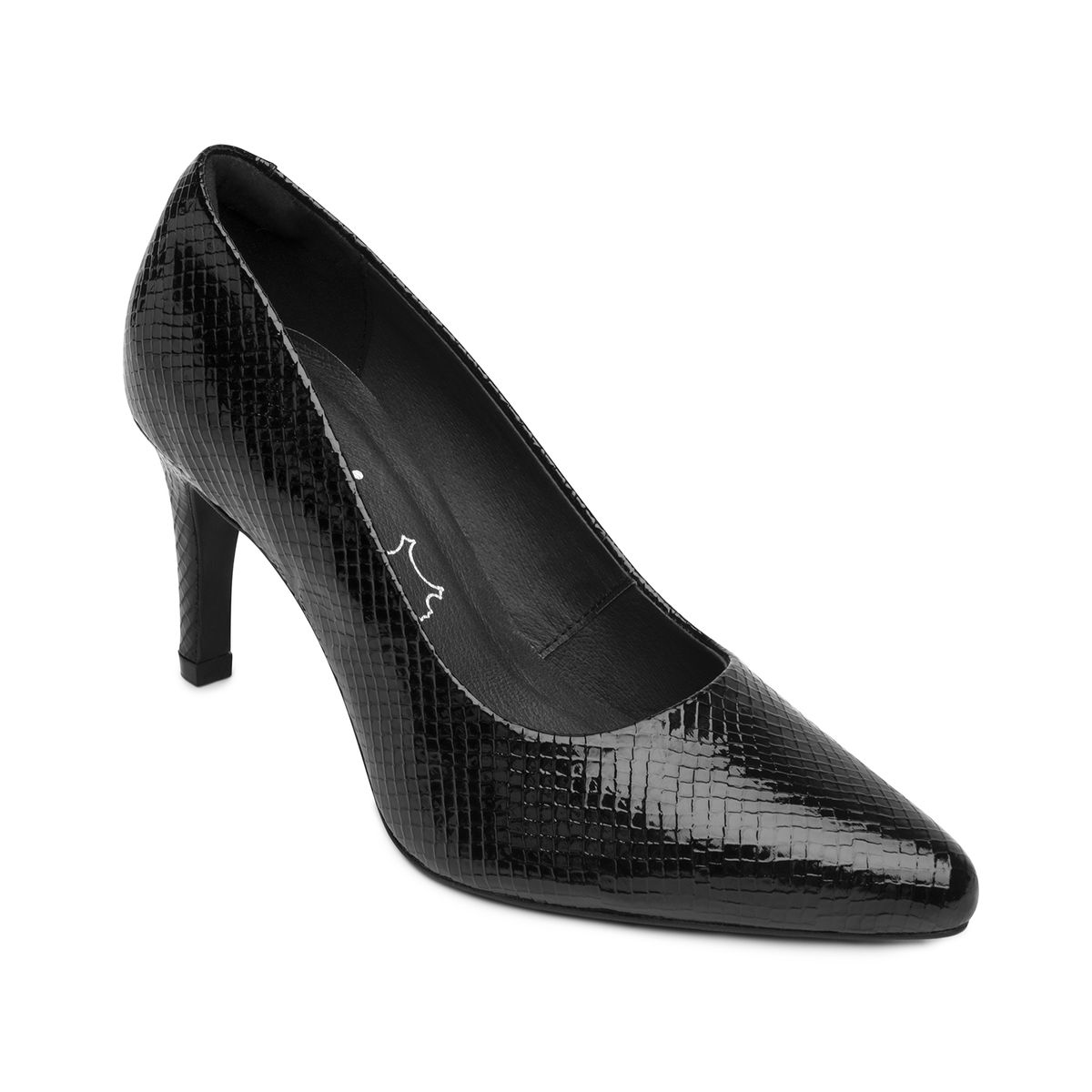 FLEXI - Zapato Mujer Idris 104501 Reptil Negro Flexi