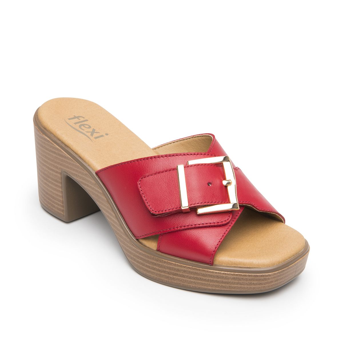 FLEXI - Sandalia Mujer Kaia 133501 Roja Flexi