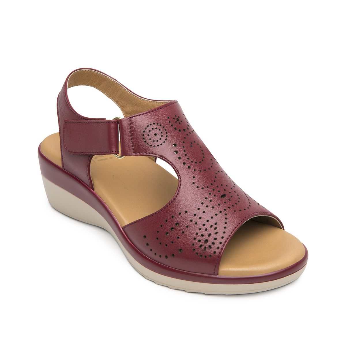 FLEXI - Sandalia Mujer Amapola 116013 Burdeo Flexi