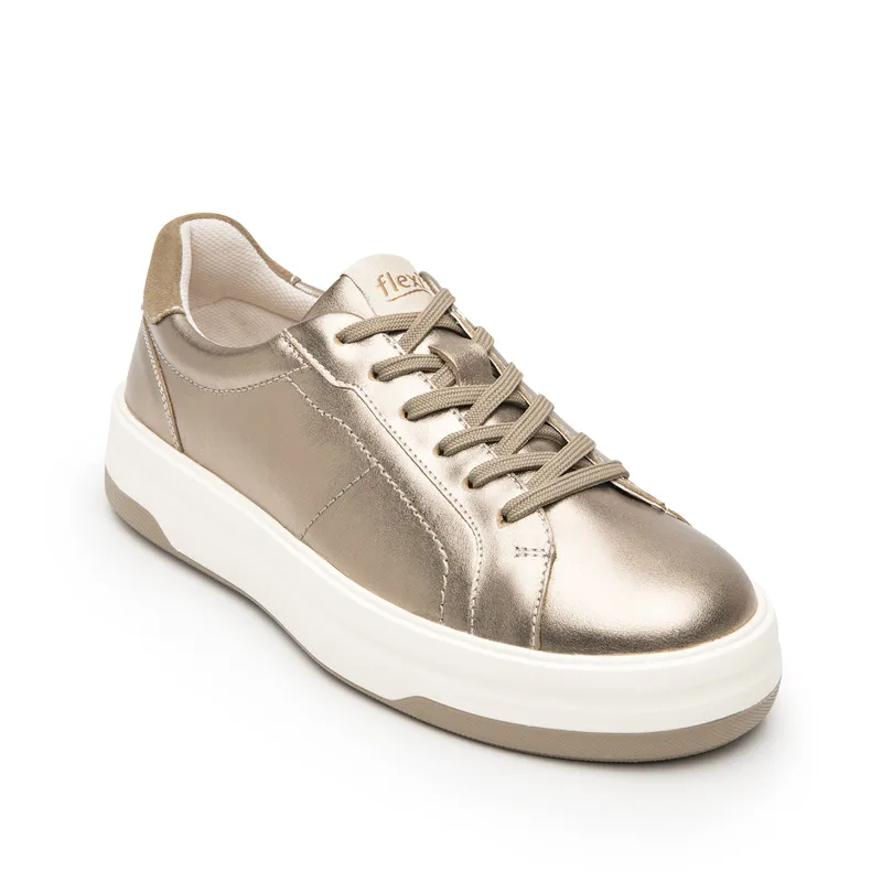 FLEXI - Zapatilla Mujer Maite 137401 Dorada Flexi