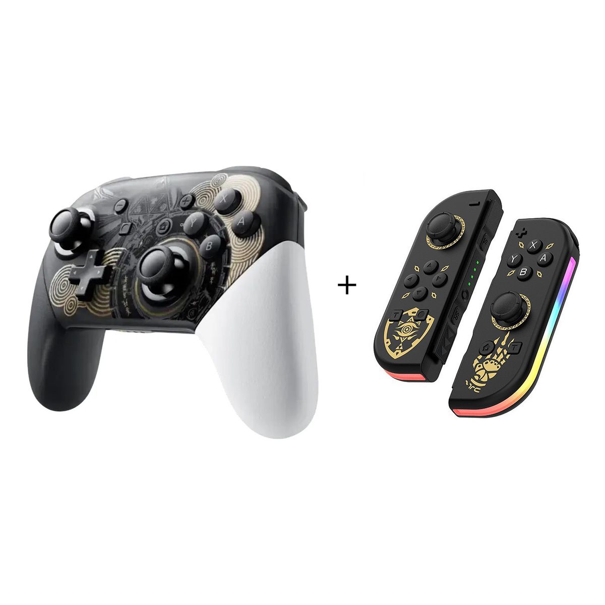 CORRERREY - Control para nintendo switch pro bluetooth joystick  + RGB Joy-2