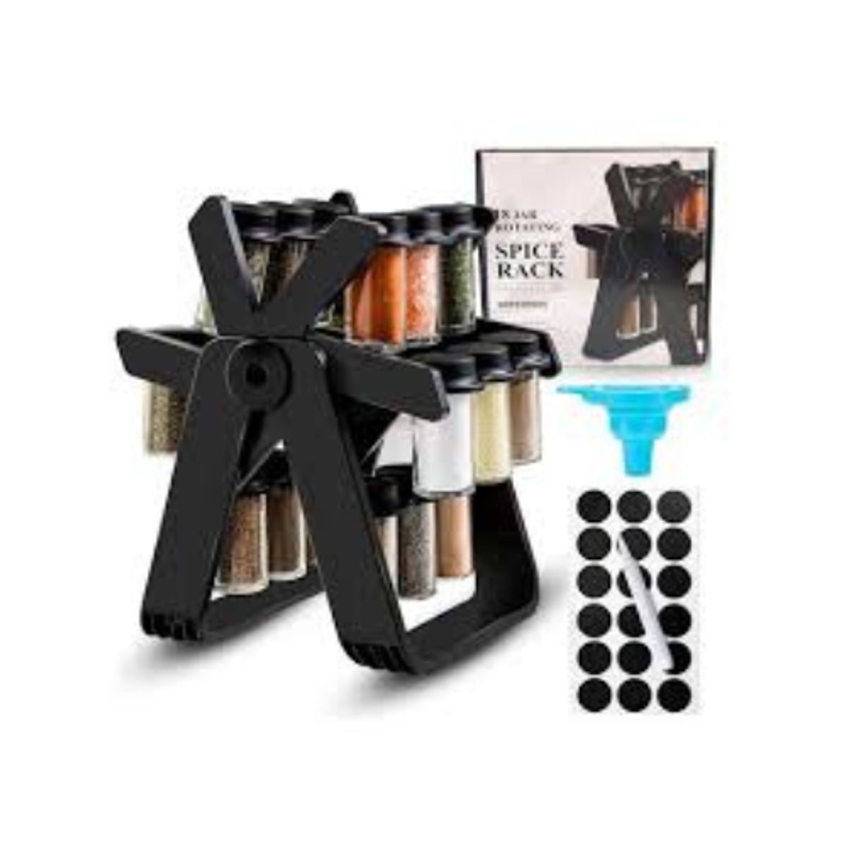 MOVI - Organizador de Aliños Frascos de Vidrio  Cocina Ordenada Elegante