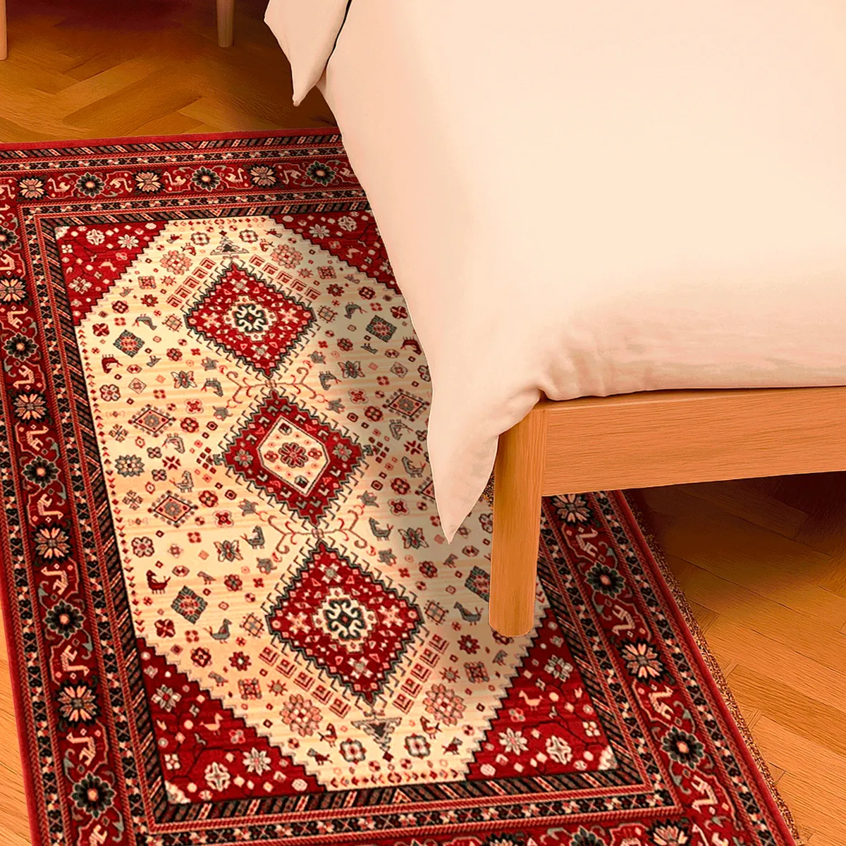 BAZHARS - BAJADA CAMA BAZHARS 080X120 CM DE LANA KIRMAN  43 45 100