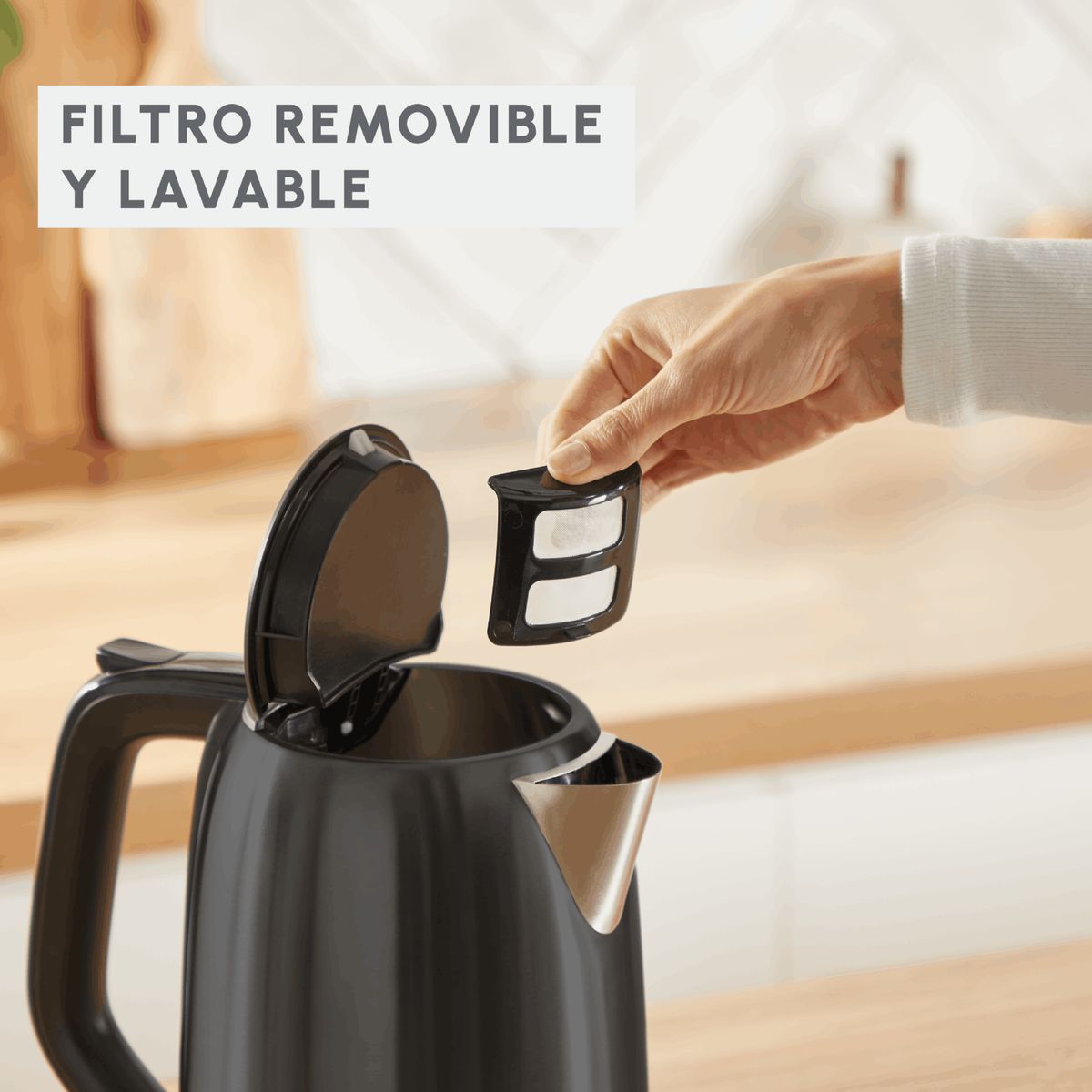 MOULINEX - Hervidor Subito 5 1,7 L Negro Moulinex
