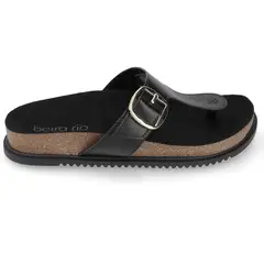 BEIRA RIO - Sandalia Plano Mujer Eco Cuero Negro
