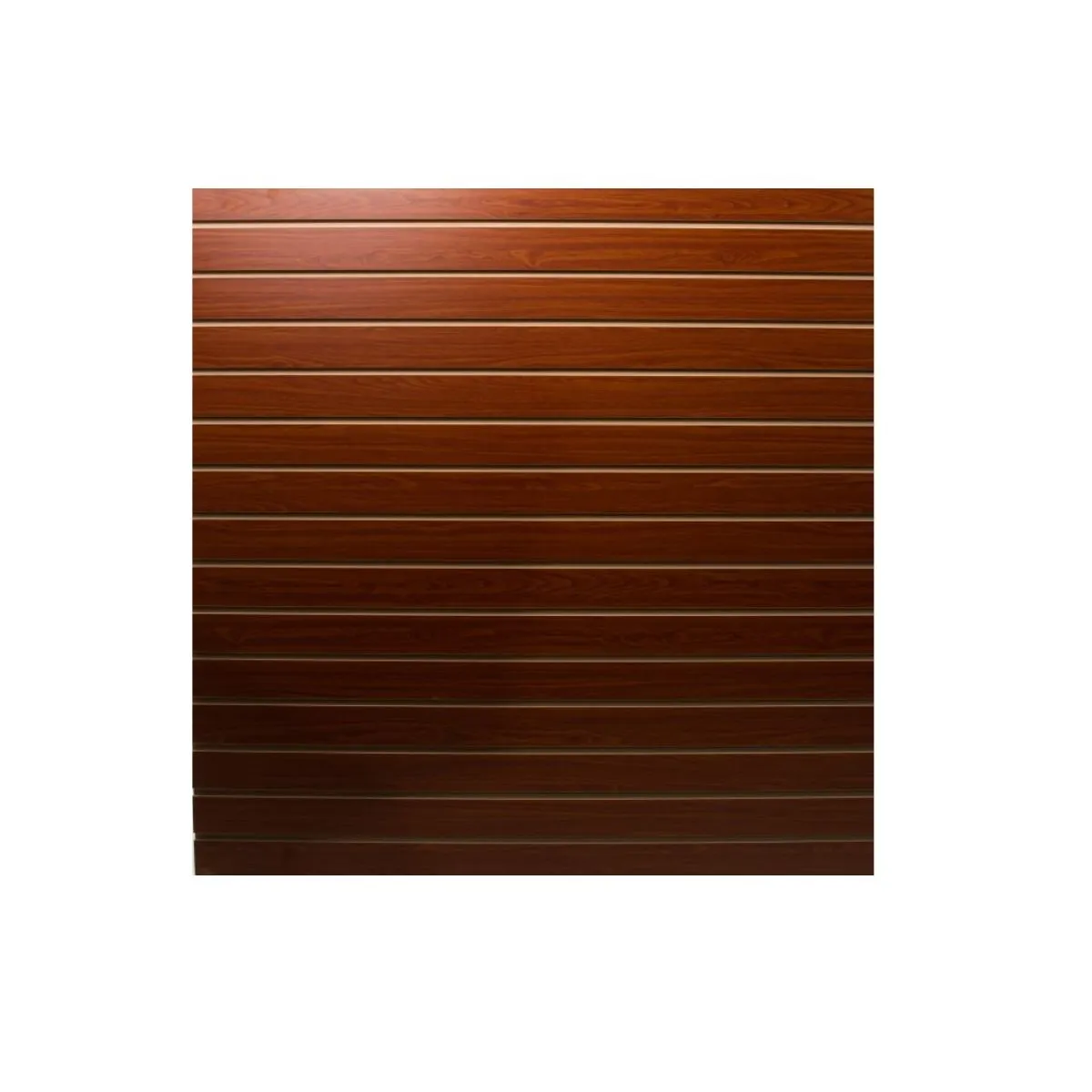 CITYSHOP - Pack Panel Ranurado color Caoba + 50 Ganchos de 25 cm