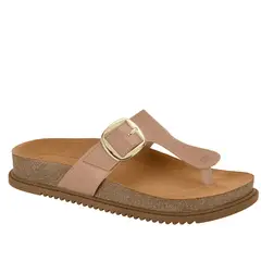 BEIRA RIO - Sandalia Plana Mujer Eco Cuero Nude