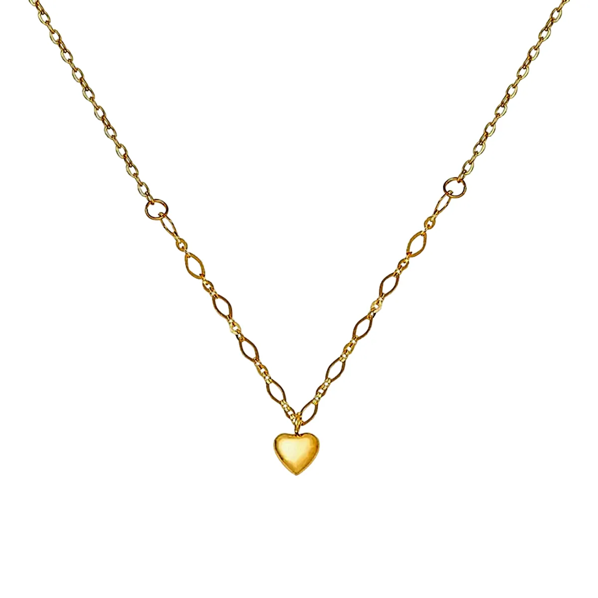 LUXURYJOYAS - Collar Corazón ClásicoOro18kExclusivoBañado