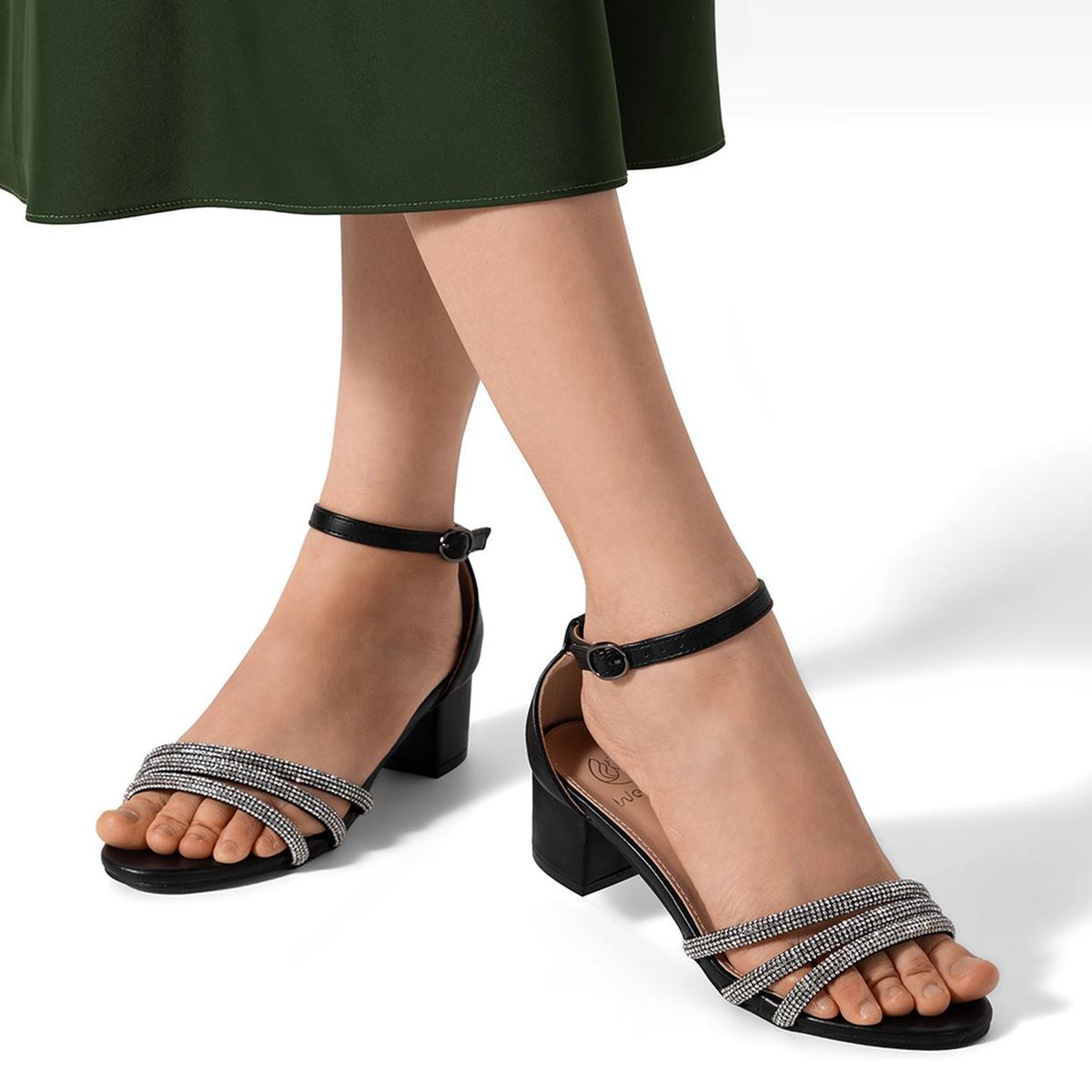 WEIDE - Sandalia Taco Grueso Elegante Moda Mujer Weide GH175