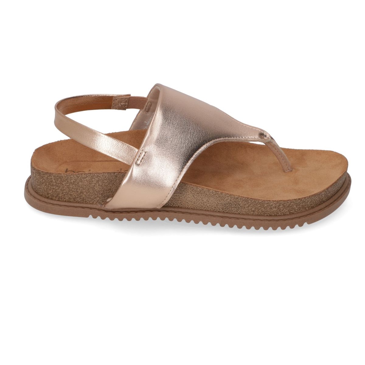 BEIRA RIO - Sandalia Plana Mujer Beira Rio Sintética Rose Gold