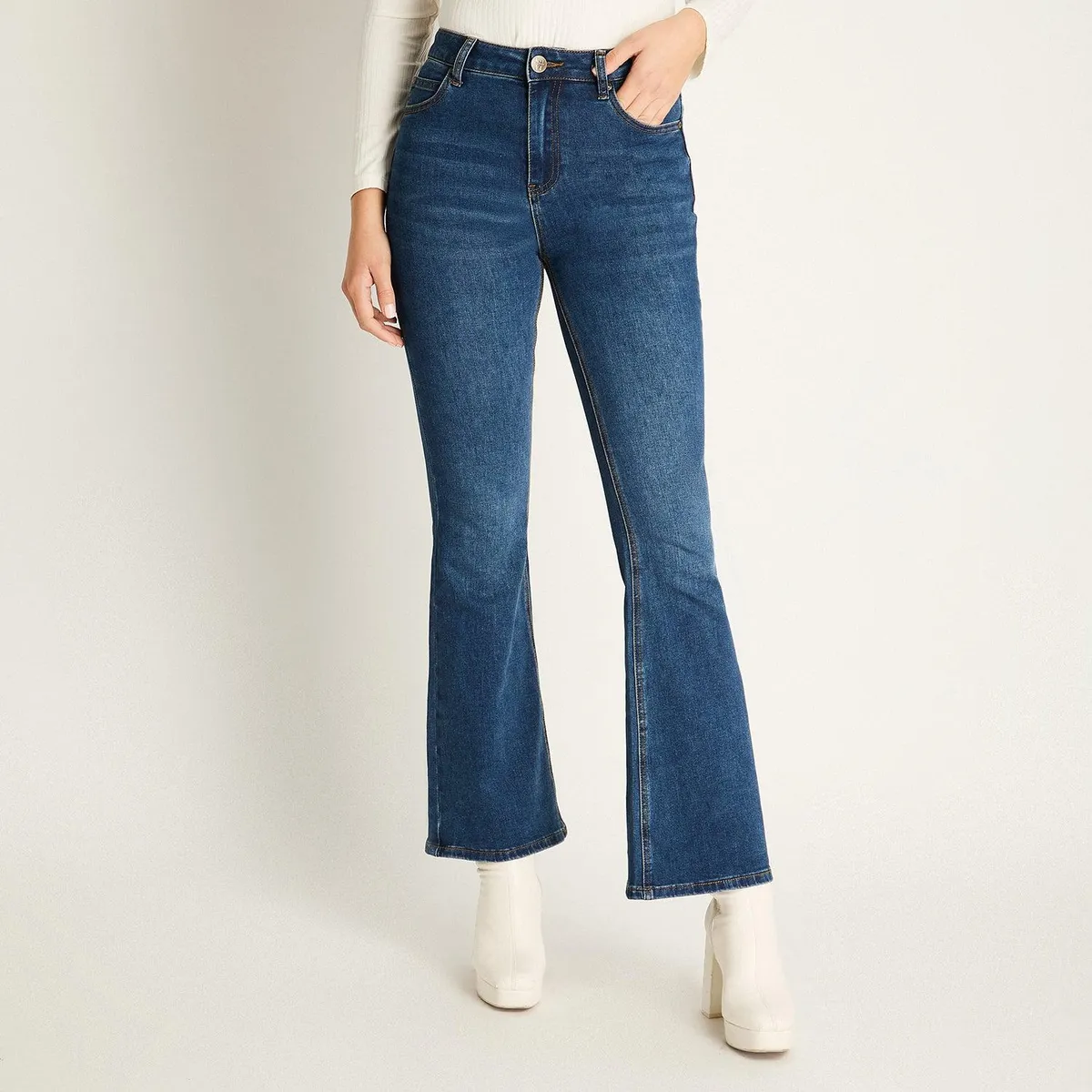 LORENZO DI PONTTI - Jeans Tiro Medio Mujer