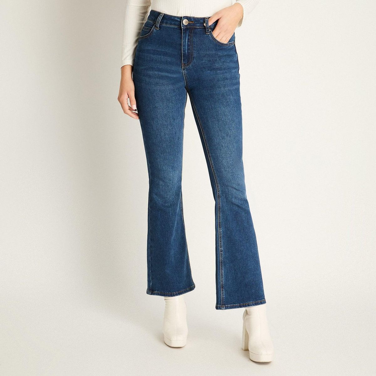 LORENZO DI PONTTI - Jeans Tiro Medio Mujer