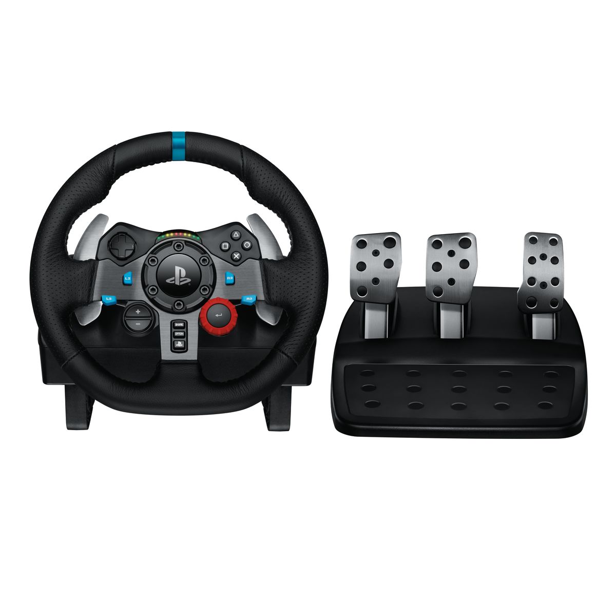 LOGITECH - Volante Gamer c/ Pedales Logitech Force racing G29 PS3 PS4.