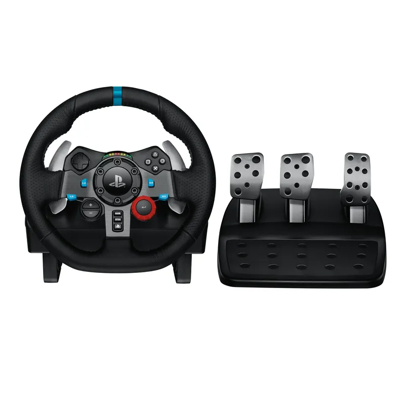 LOGITECH - Volante Gamer c/ Pedales Logitech Force racing G29 PS3 PS4.