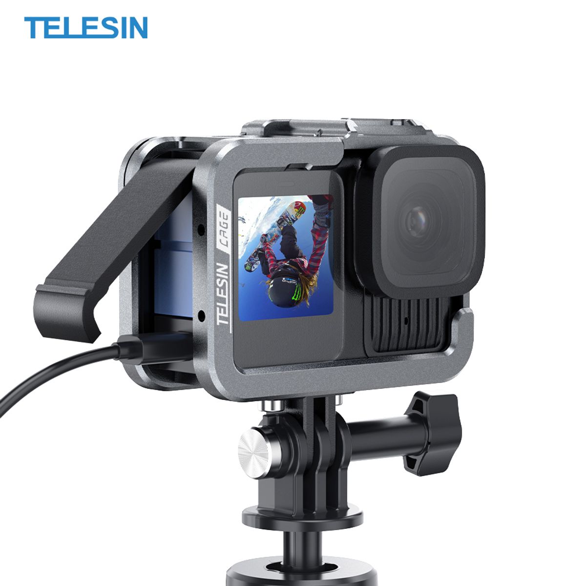 TELESIN - Marco Aluminio para Cámara GoPro 9 10 11 12 13 - Telesin