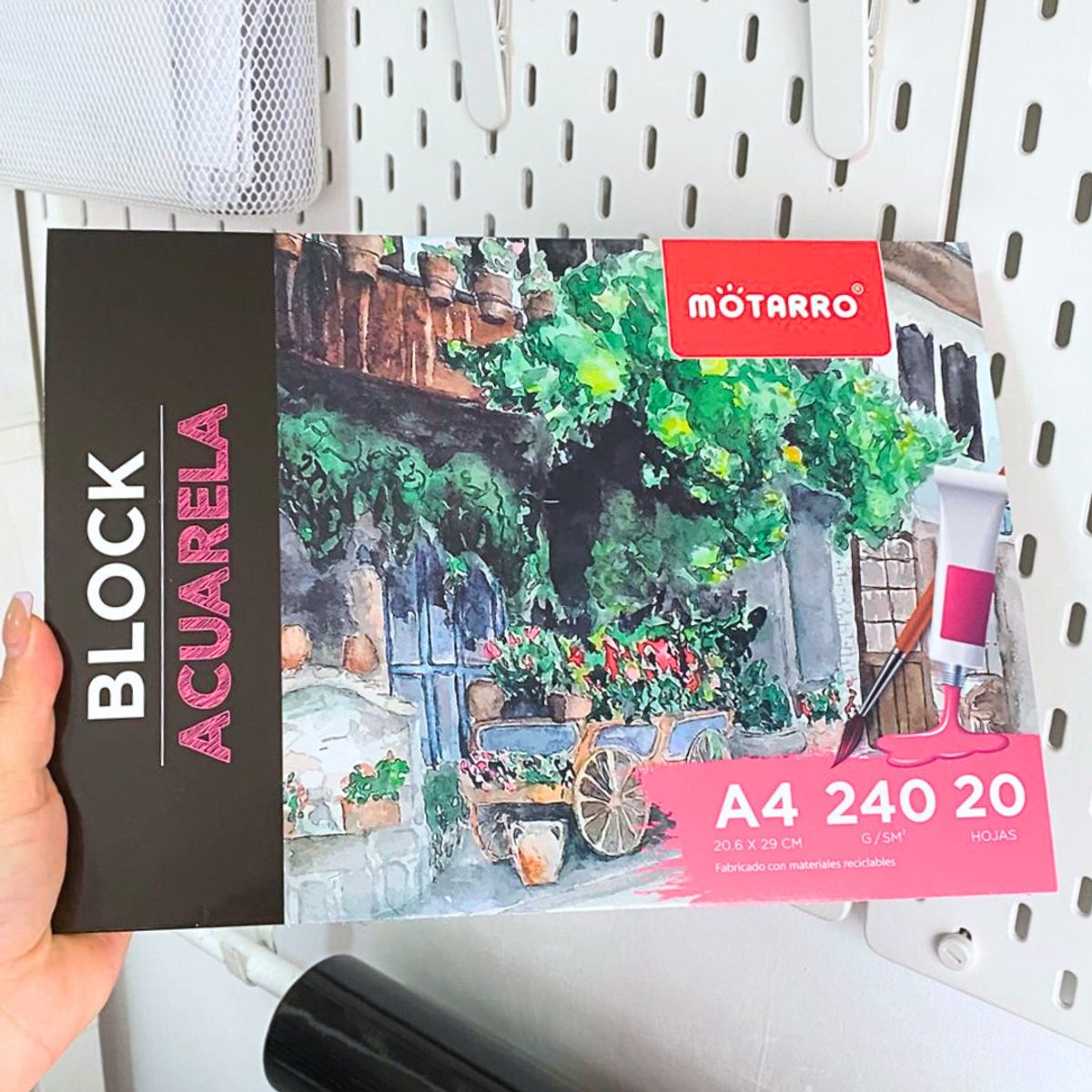 MOTARRO - Block Para Acuarela A4 Croquera 240gsm 20 Hojas