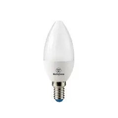 BP ILUMINACION - Ampolleta Led Vela 5W Luz Cálida Base E14 Westinghouse