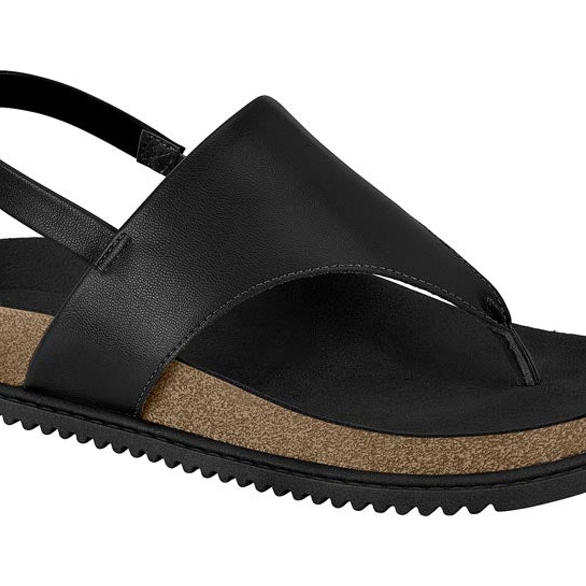 BEIRA RIO - Sandalia Plano Mujer Beira Rio Eco Cuero Negra