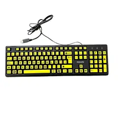 GENERICO - Teclado Baja Visión Con Letras Grandes