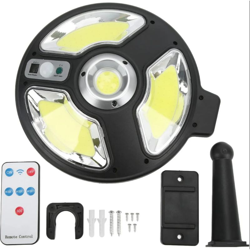 GENERICO - Luz Solar LED Exterior Con Sensor De Movimiento Y Control Remoto