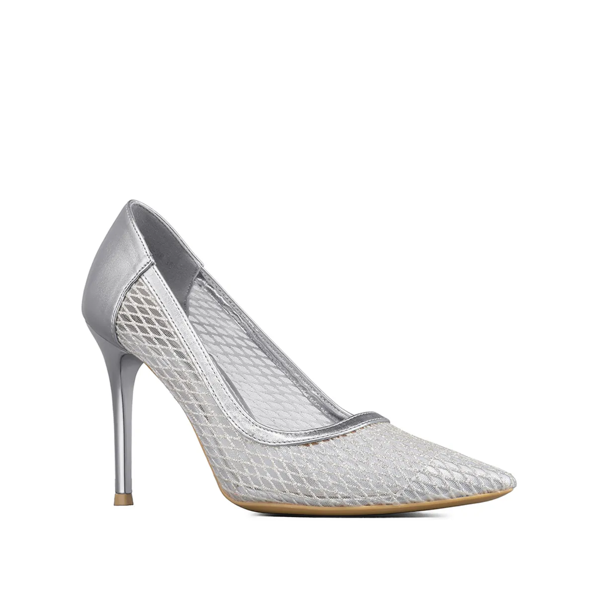 WEIDE - Zapato Taco Alto Elegante Malla Moda Mujer Weide GHE36